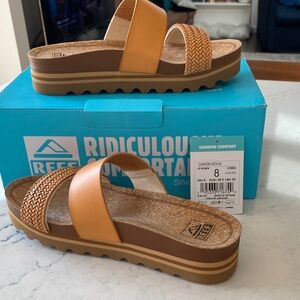 Reef Vista Hi Women's Sandals - Tan and Brown size 8
